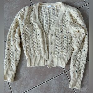 Astr The Label button up cardigan cropped